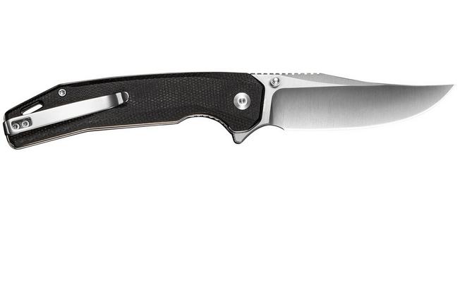 Bild für SENCUT Vornix S25038-2 Satin 9Cr18MoV, Black Micarta, Taschenmesser