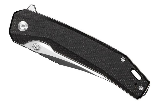 Bild für SENCUT Vornix S25038-2 Satin 9Cr18MoV, Black Micarta, Taschenmesser