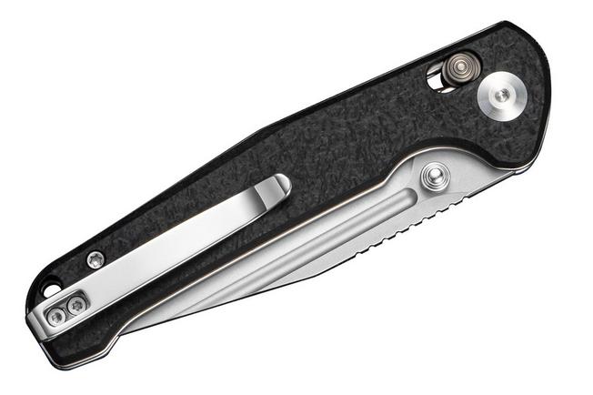 Afbeelding voor SENCUT Glenspar S25046-2 Stonewashed, Black Shredded G10, zakmes