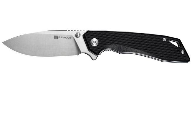 Afbeelding voor SENCUT Stratex S25055-1 Satin 9Cr18MoV, Black G10, zakmes