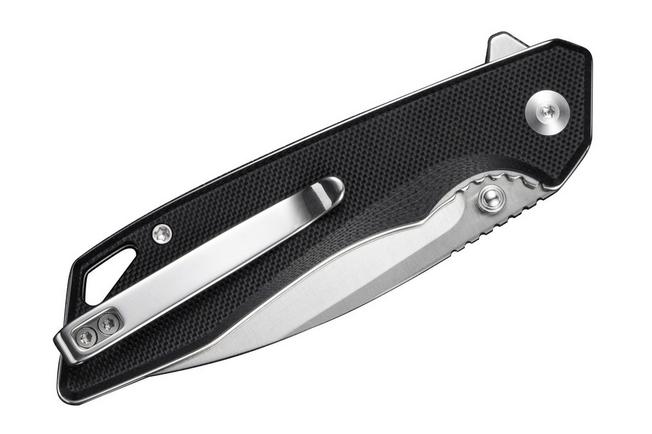 Afbeelding voor SENCUT Stratex S25055-1 Satin 9Cr18MoV, Black G10, zakmes