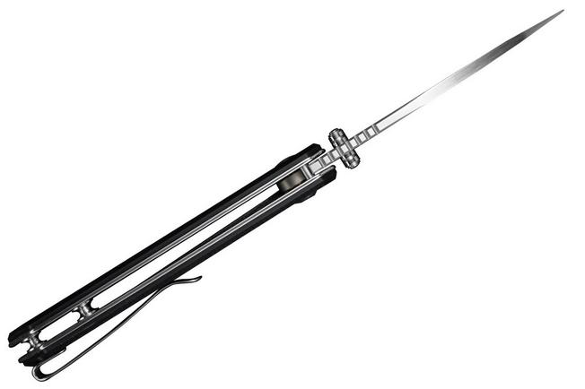 Afbeelding voor SENCUT Stratex S25055-1 Satin 9Cr18MoV, Black G10, zakmes