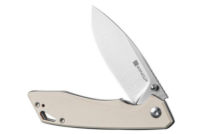 Afbeelding voor SENCUT Stratex S25055-2 Satin 9Cr18MoV, Ivory G10, zakmes