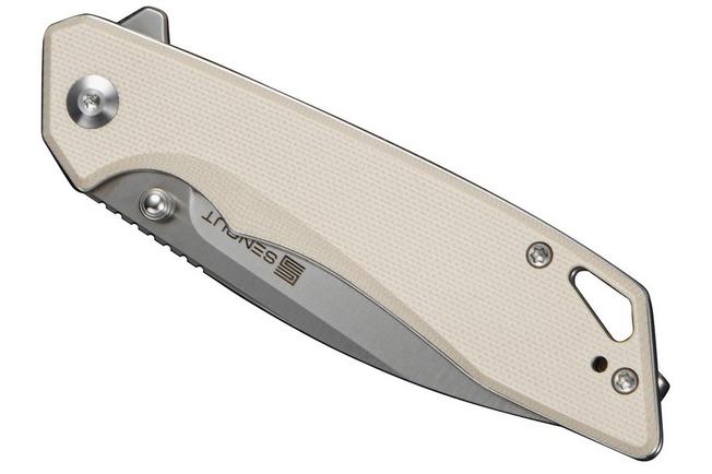 Afbeelding voor SENCUT Stratex S25055-2 Satin 9Cr18MoV, Ivory G10, zakmes