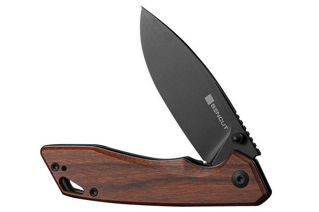 Afbeelding voor SENCUT Stratex S25055-3 PVD 9Cr18MoV, Guibourtia Wood, zakmes