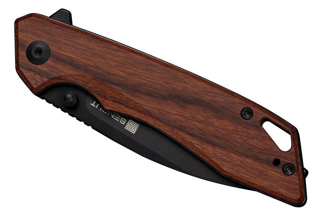 Afbeelding voor SENCUT Stratex S25055-3 PVD 9Cr18MoV, Guibourtia Wood, zakmes