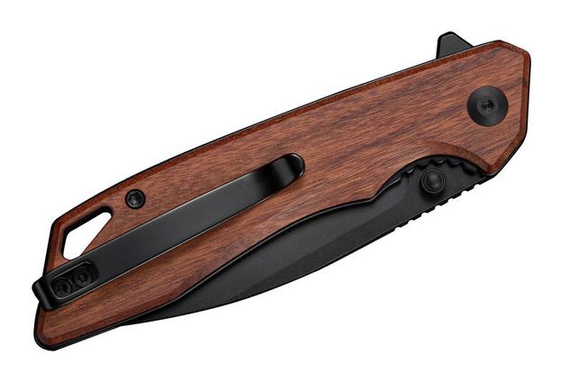 Afbeelding voor SENCUT Stratex S25055-3 PVD 9Cr18MoV, Guibourtia Wood, zakmes