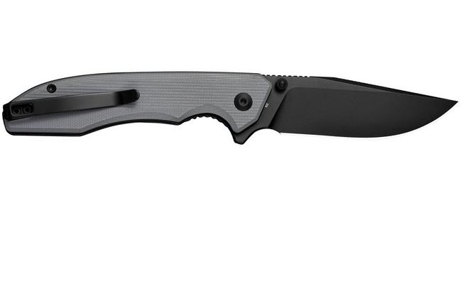 Image pour Sencut Sylor S25056-1, Black D2, Grey G10, couteau de poche