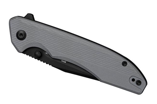 Image pour Sencut Sylor S25056-1, Black D2, Grey G10, couteau de poche