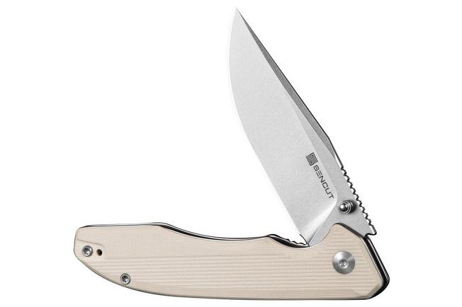 Bild für Sencut Sylor S25056-2, Stonewashed D2, Ivory G10 Taschenmesser