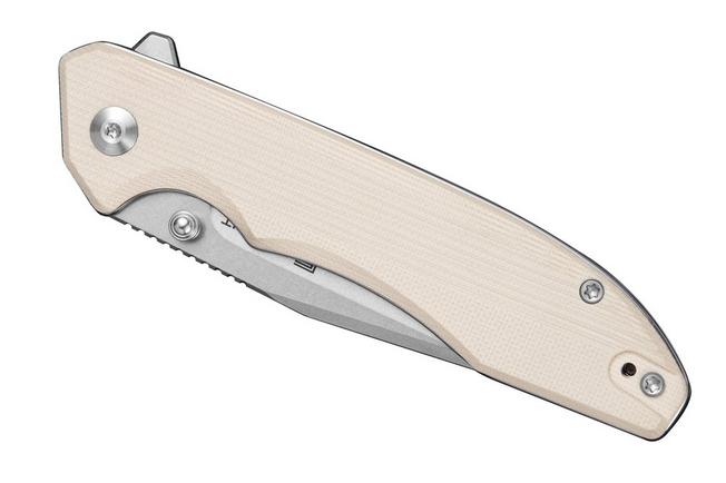 Bild für Sencut Sylor S25056-2, Stonewashed D2, Ivory G10 Taschenmesser