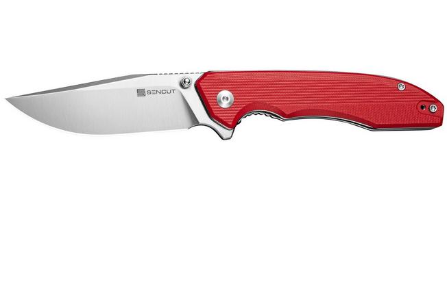 Image for Sencut Sylor S25056-3, Satin D2, Red G10 pocket knife