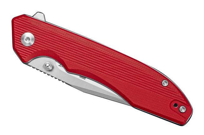 Image for Sencut Sylor S25056-3, Satin D2, Red G10 pocket knife