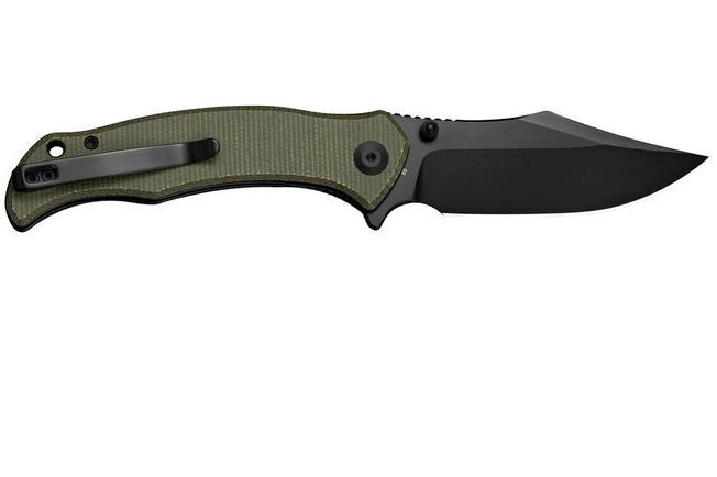 Obraz dla Nóż składany Sencut Tauron S25060-3 Black D2, Olive Green G10