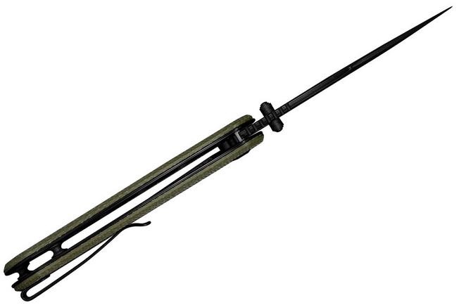 Obraz dla Nóż składany Sencut Tauron S25060-3 Black D2, Olive Green G10