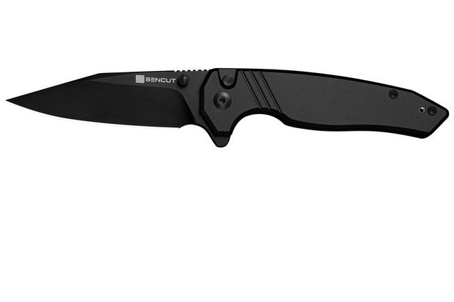 Bild für SENCUT Selkyris S25068-1, Black D2, Black Aluminum Taschenmesser
