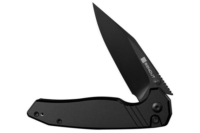 Bild für SENCUT Selkyris S25068-1, Black D2, Black Aluminum Taschenmesser