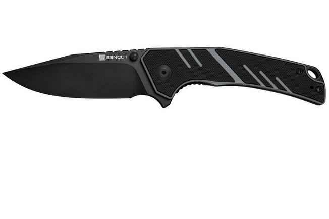 Bild für SENCUT Quirk S25099-2, Black D2, Black Grey G10 Taschenmesser