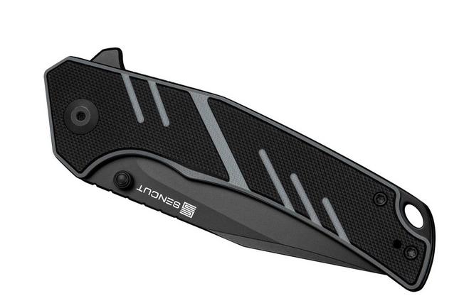 Bild für SENCUT Quirk S25099-2, Black D2, Black Grey G10 Taschenmesser