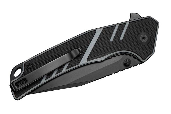 Bild für SENCUT Quirk S25099-2, Black D2, Black Grey G10 Taschenmesser