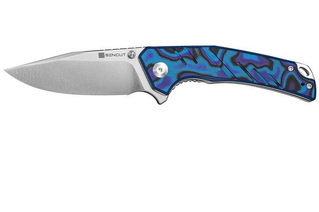 Bild für SENCUT Quirk S25099-3, Satin D2, Blue Purple Black G10 Taschenmesser