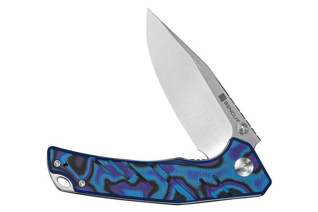 Bild für SENCUT Quirk S25099-3, Satin D2, Blue Purple Black G10 Taschenmesser