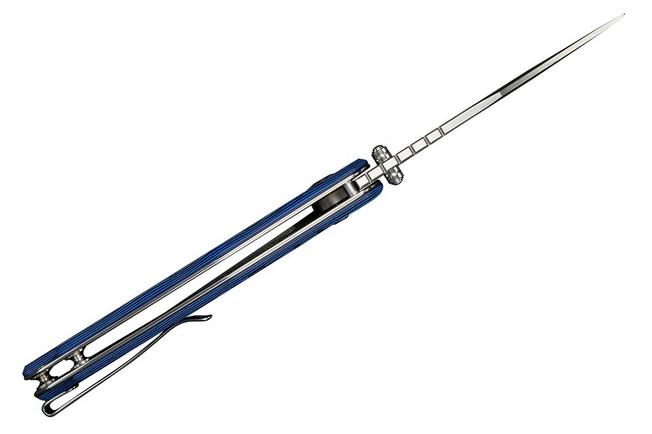 Bild für SENCUT Quirk S25099-3, Satin D2, Blue Purple Black G10 Taschenmesser