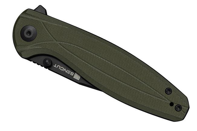 Image for SENCUT Vyrce S25104-1, Black D2, OD Green G10 pocket knife