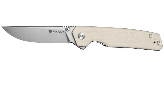 Image pour SENCUT Stria S25112-1, Satin D2, Milled Ivory G10 couteau de poche
