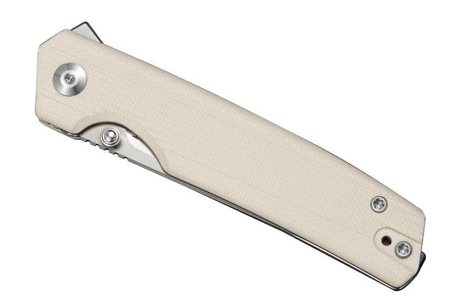 Image pour SENCUT Stria S25112-1, Satin D2, Milled Ivory G10 couteau de poche