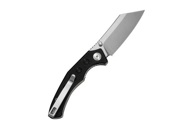 Afbeelding voor SENCUT Clout S26031-1, Satin D2, Black G10 zakmes