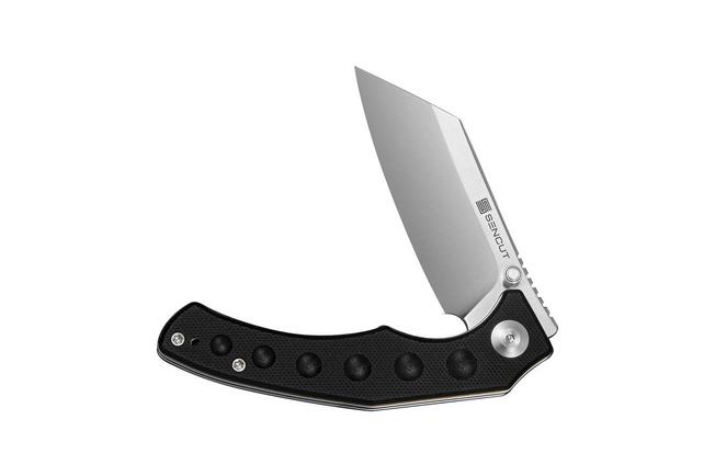Afbeelding voor SENCUT Clout S26031-1, Satin D2, Black G10 zakmes