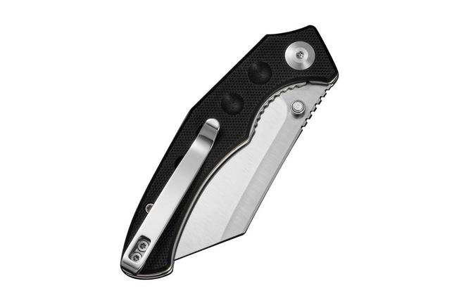 Afbeelding voor SENCUT Clout S26031-1, Satin D2, Black G10 zakmes