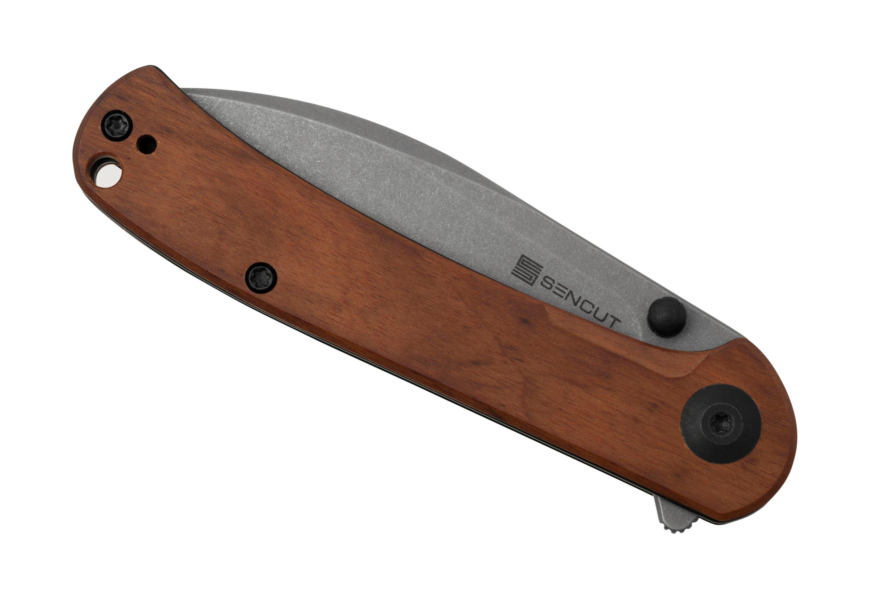 SENCUT Scepter SA03H Cuibourtia Wood, pocket knife | Advantageously ...