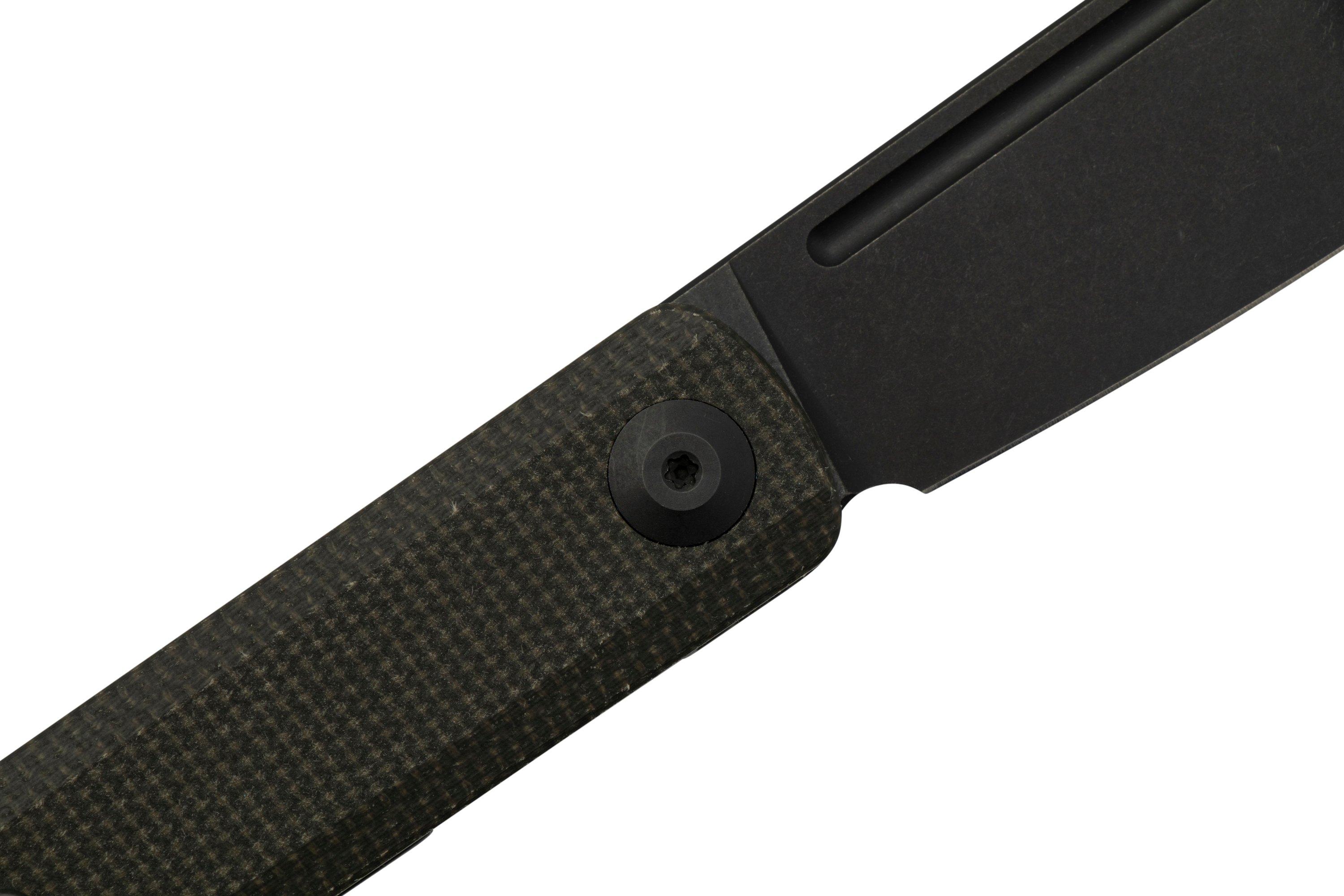 SENCUT Bronte SA08F Black Stonewashed, Dark Green micarta ...