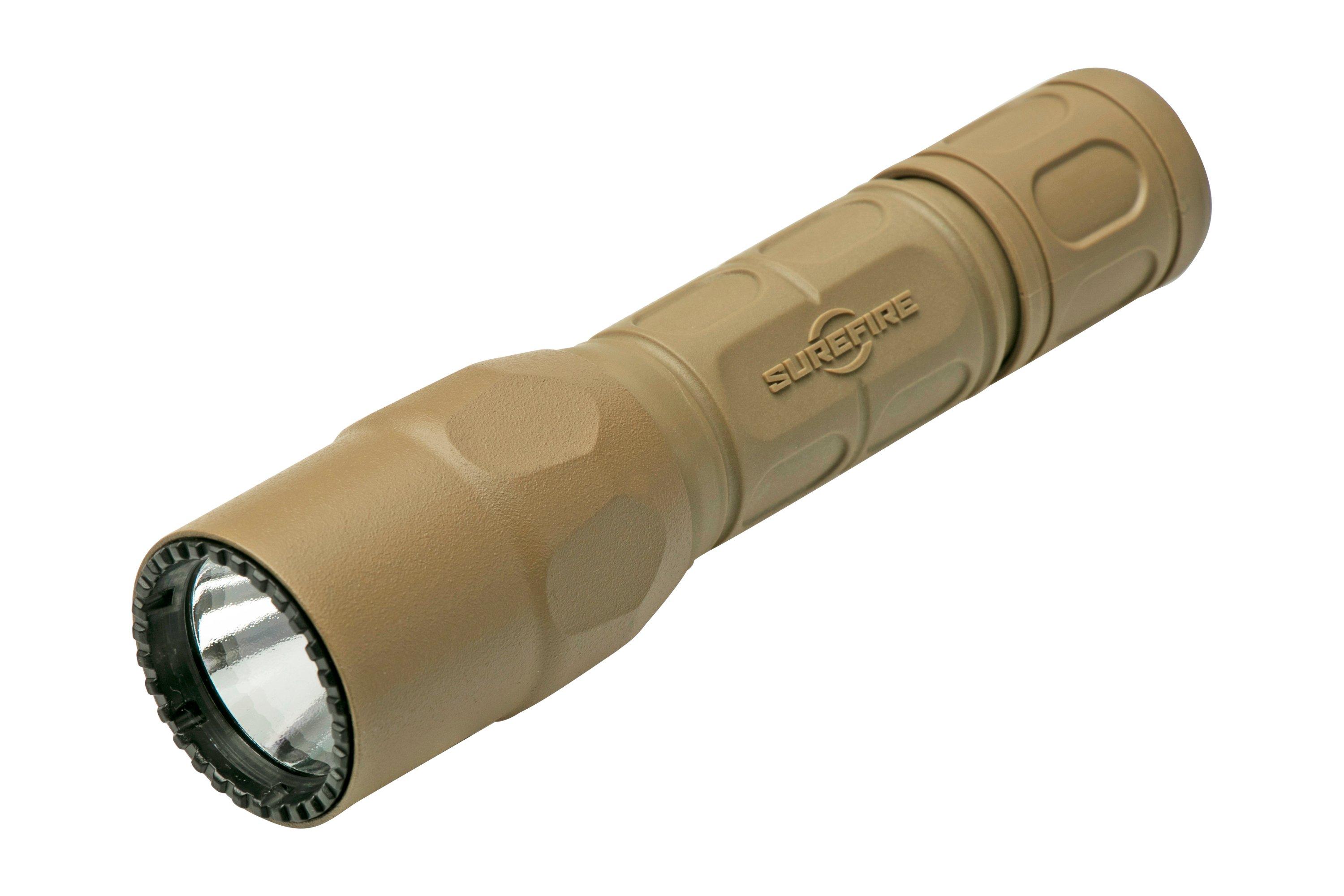 SureFire G2X Pro, sand colour, 600 lumen, tactical flashlight