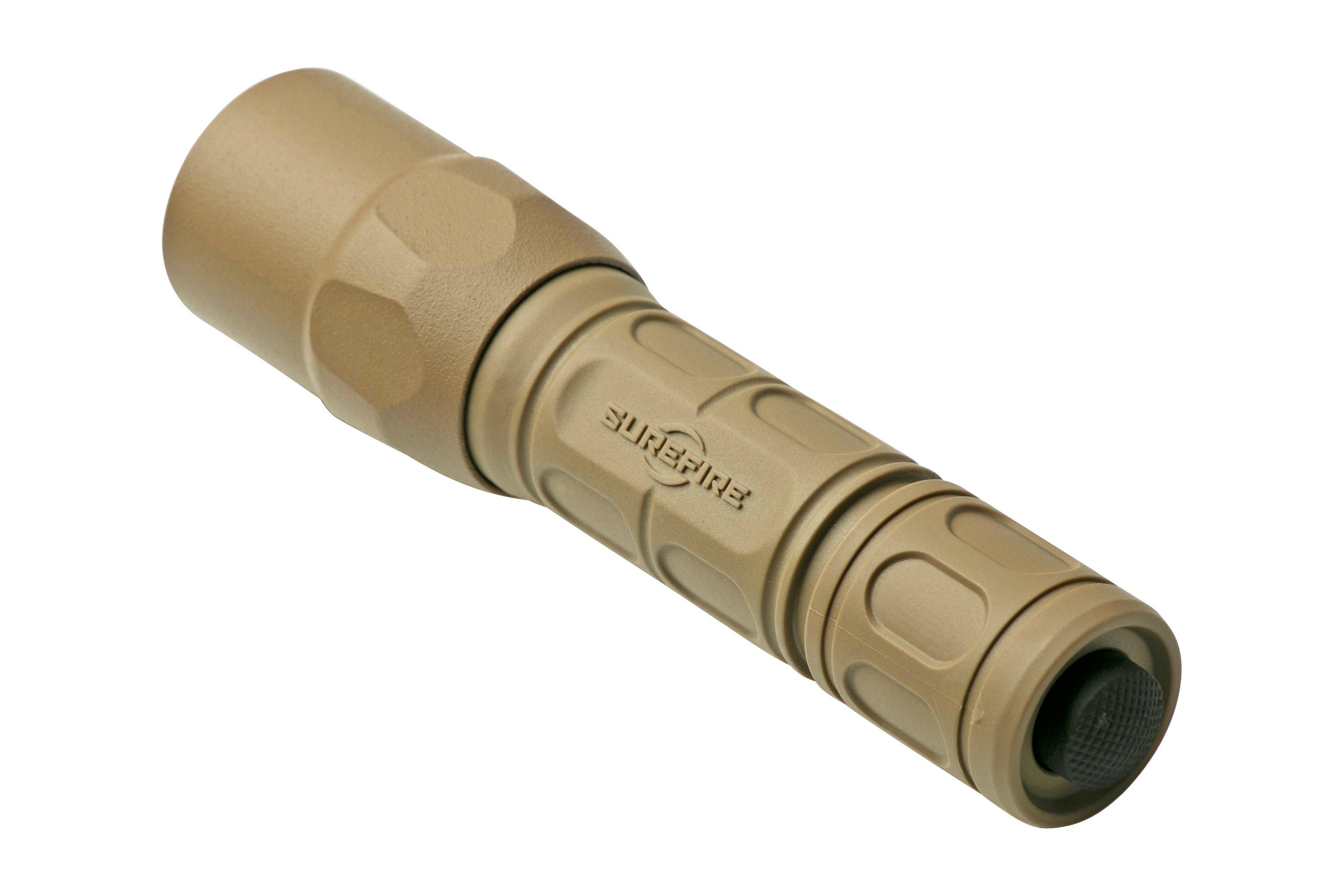 SureFire G2X Pro, sand colour, 600 lumen, tactical flashlight