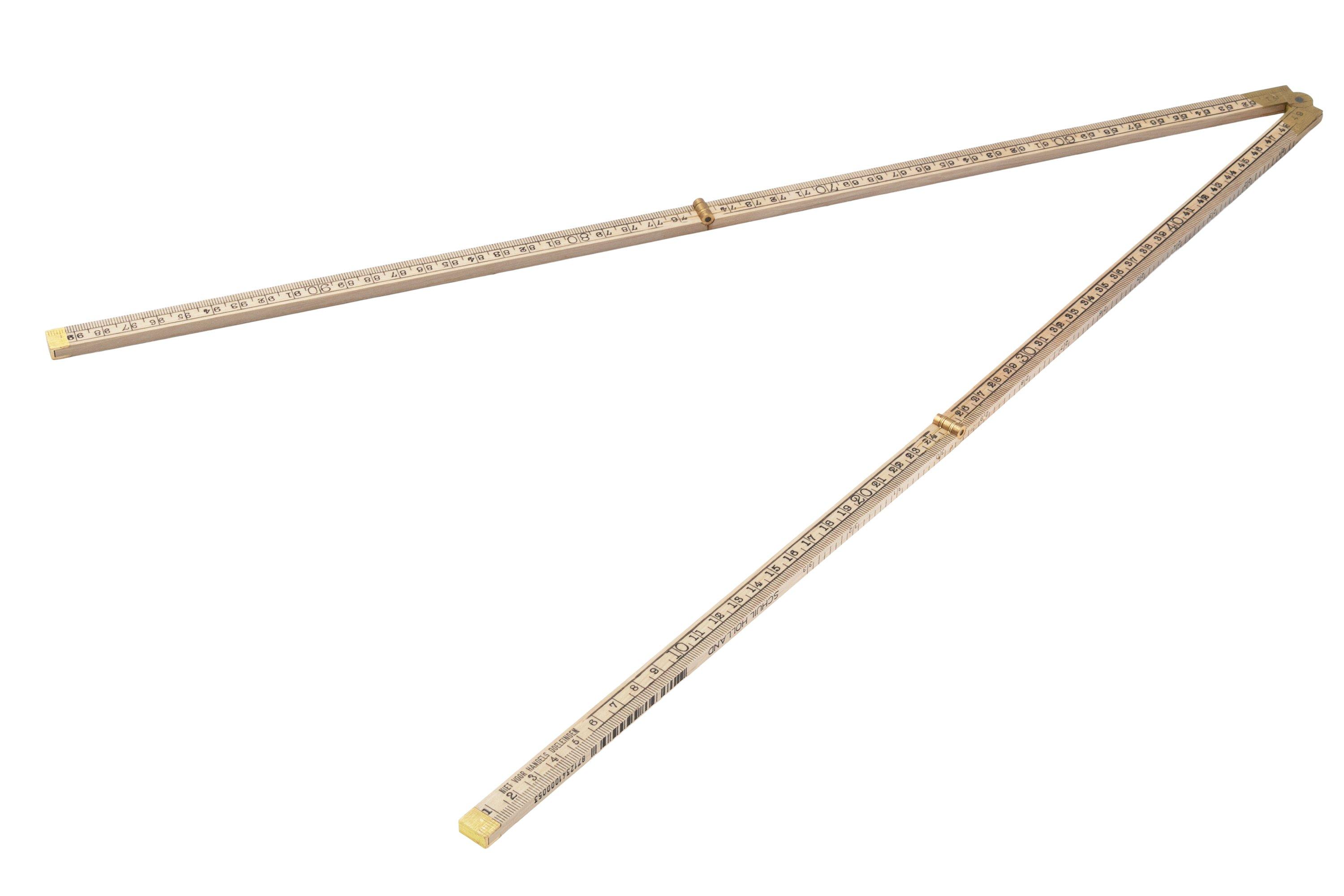 Schuil 1514, wooden folding rule, 1 m | Advantageously shopping at ...