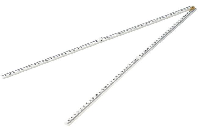 Afbeelding voor Schuil 8624, kunststof duimstok wit, 1 m  