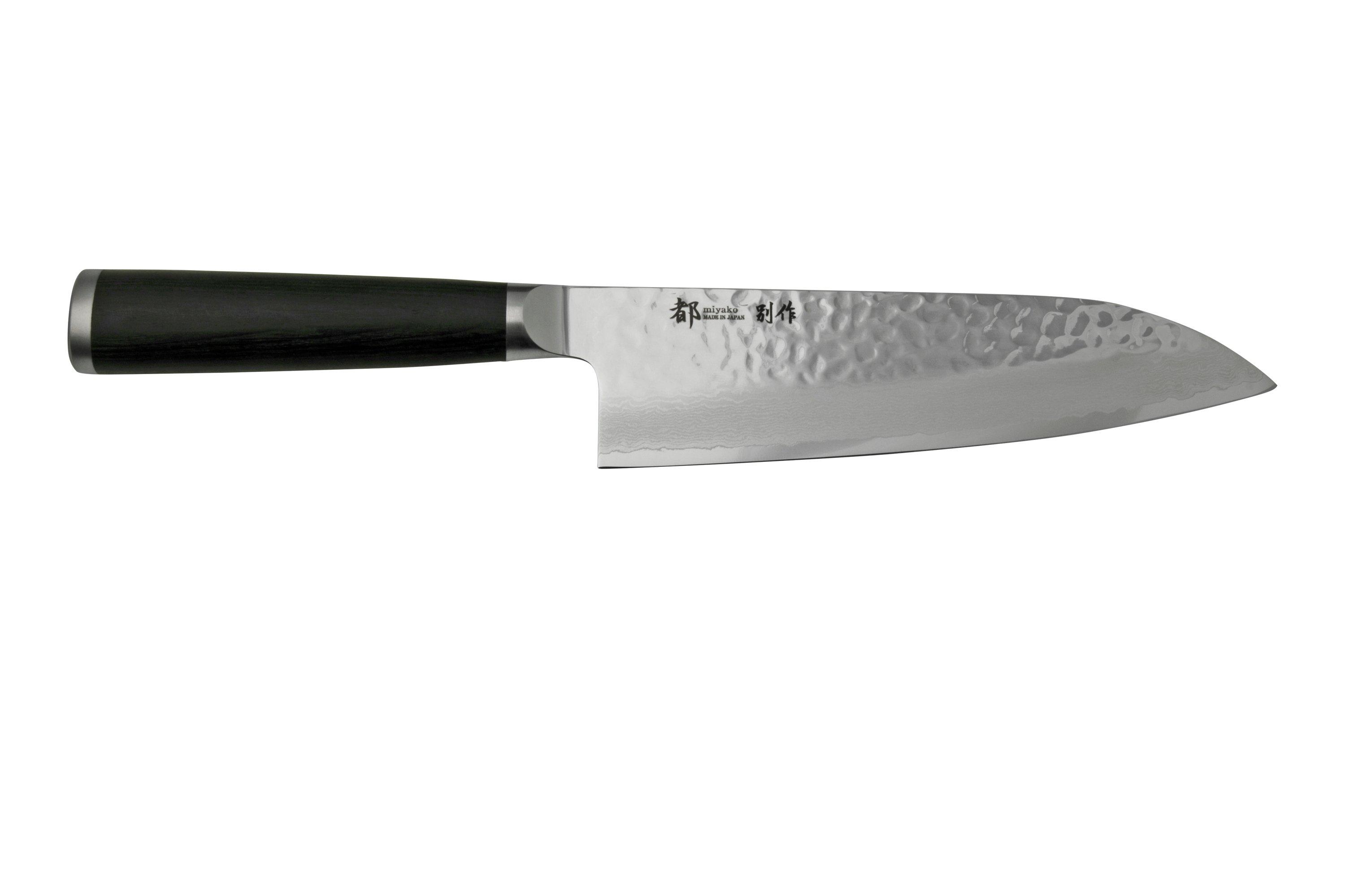 Shizu Hamono Shikisai Miyako Bessaku SB-1103 santoku, 18 cm ...