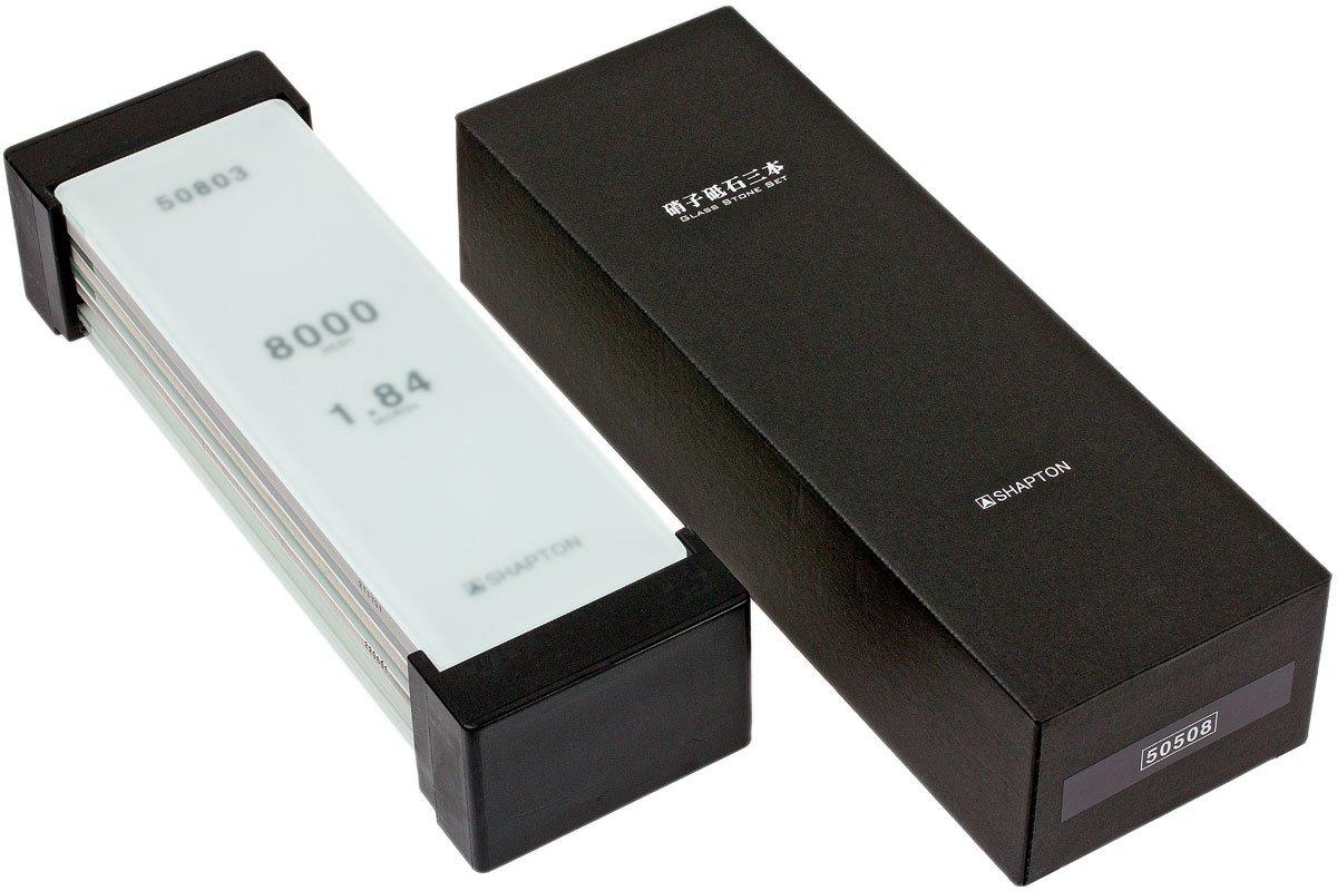 Shapton Glass Stone sharpening set grit 1000, 3000 and 8000, 50508 Advantageously shopping at