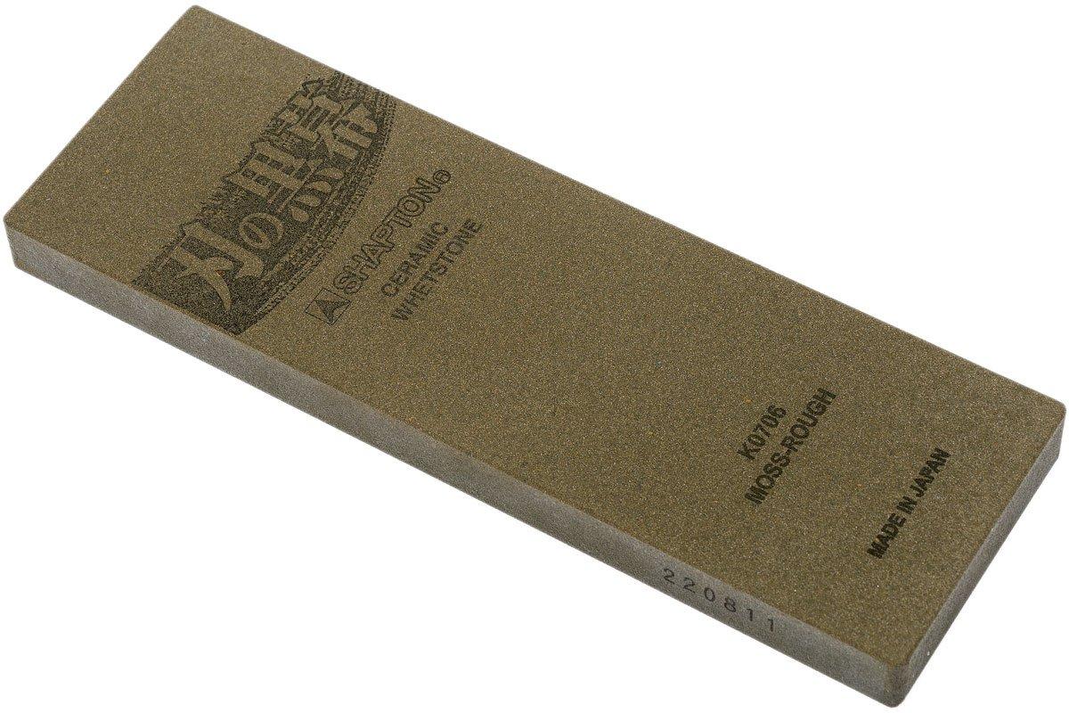 Shapton Pro Stone grain 220 coarse sharpening stone, moss, K0706 Advantageously shopping at