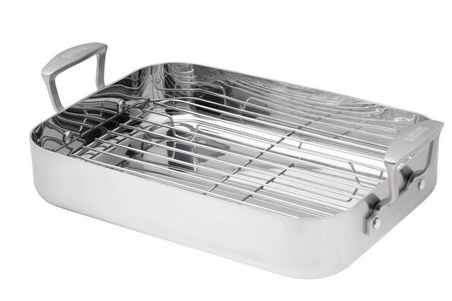 Afbeelding voor Skottsberg Stainless Steel 7262312 braadslede met rooster, 35 x 25 cm