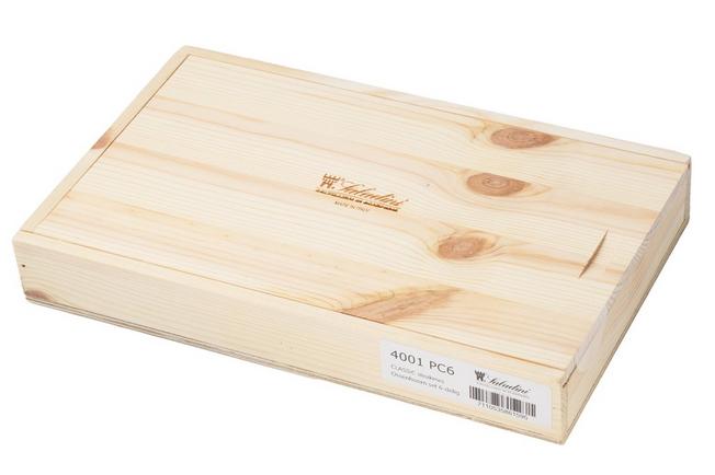 Image for Saladini 6-pc steak knife set 23 cm, ox horn