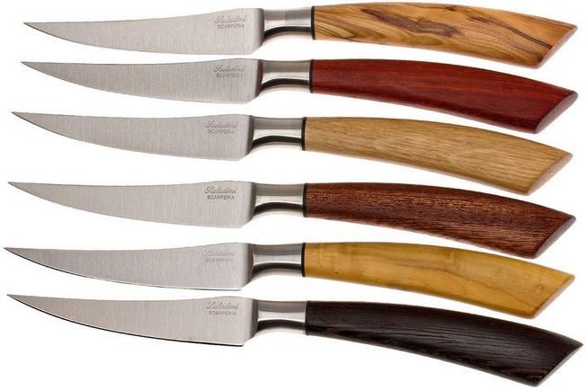 Coltelleria Saladini - Steak Knife - Set of 6 - Olive Wood