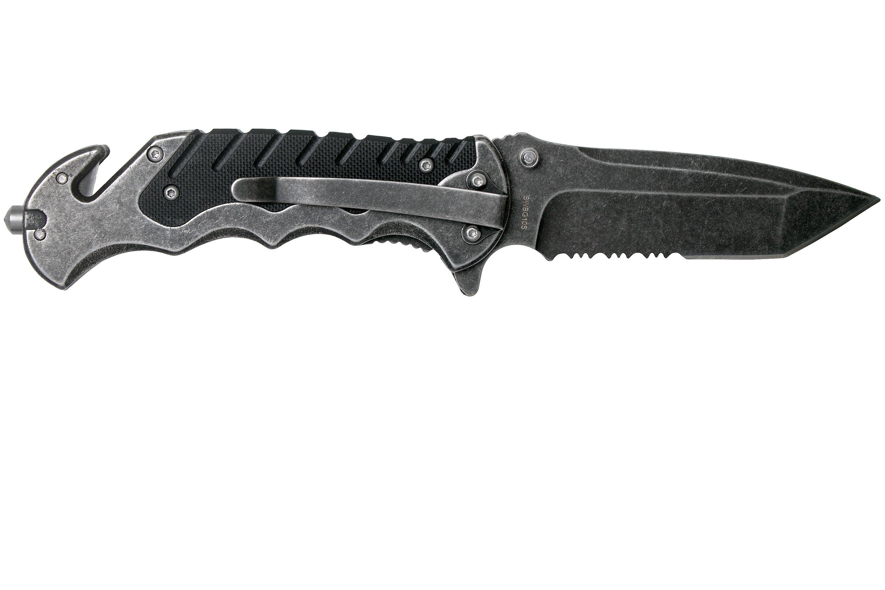 Smith & Wesson Border Guard SWBG10S, rescue knife Advantageously