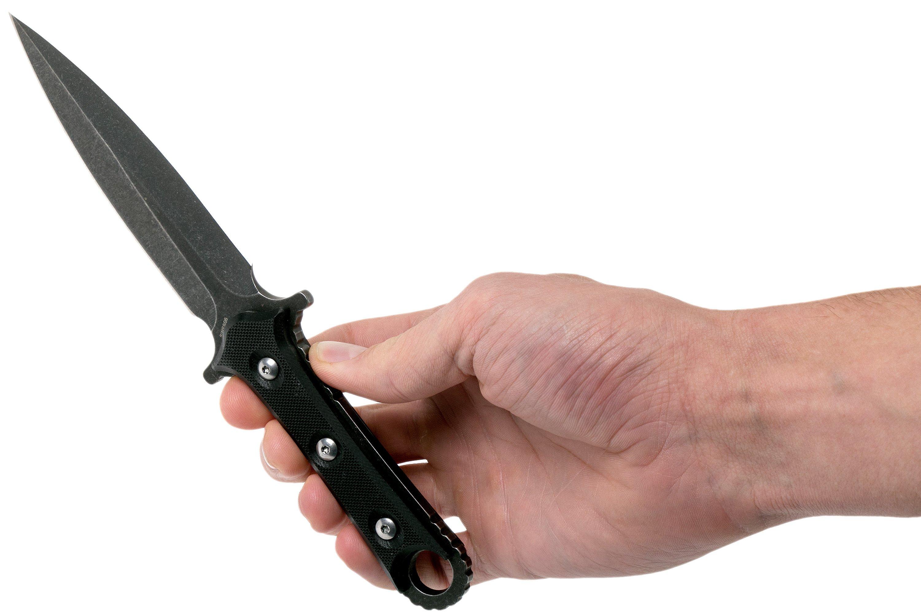 Smith & Wesson Full Tang Boot Knife SWF606 dagger Advantageously shopping at Knivesandtools.co.uk