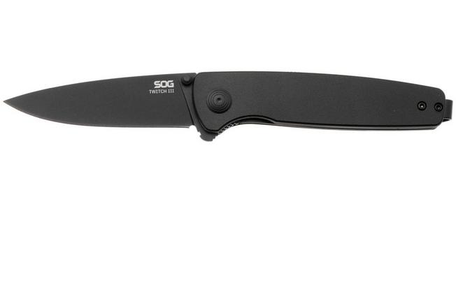 Bild für SOG Twitch III 11-15-01-43, Black 154CM, Blackout Aluminum Taschenmesser
