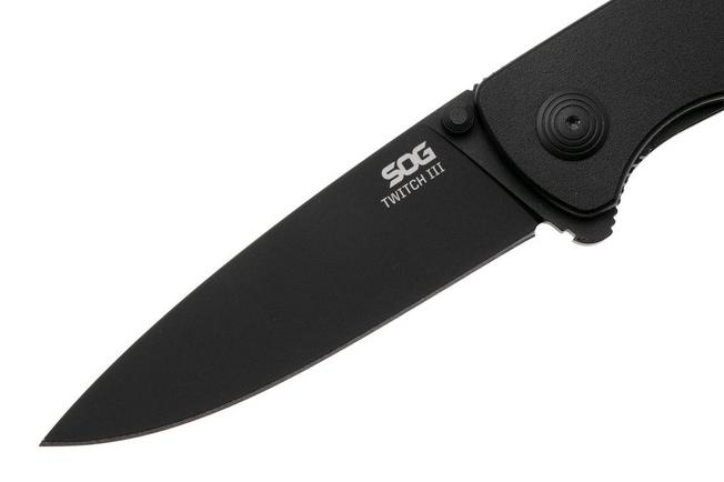 Bild für SOG Twitch III 11-15-01-43, Black 154CM, Blackout Aluminum Taschenmesser