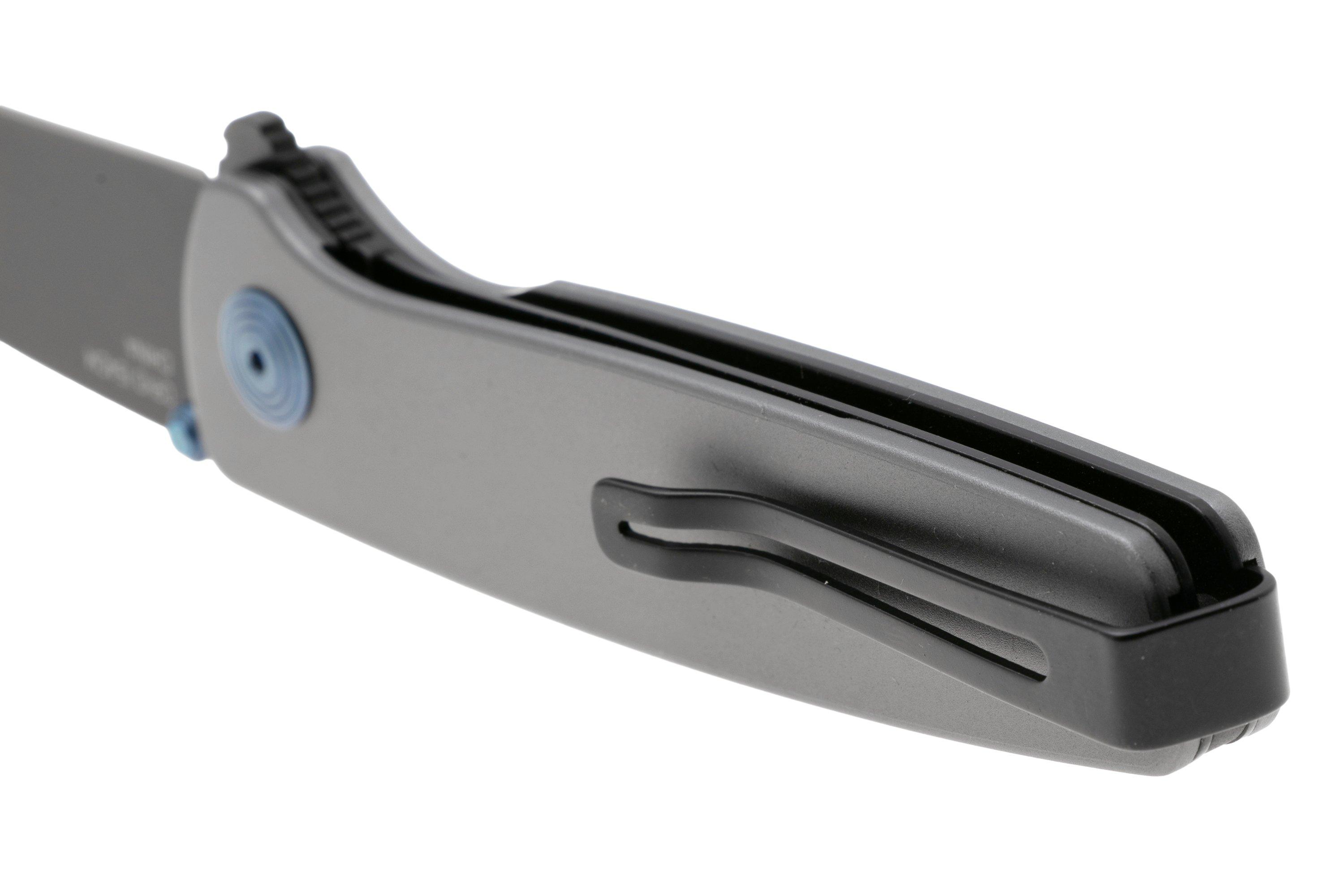 SOG Twitch III 11-15-03-43, Black 154CM, Gunmetal Gray Aluminum, Blue ...